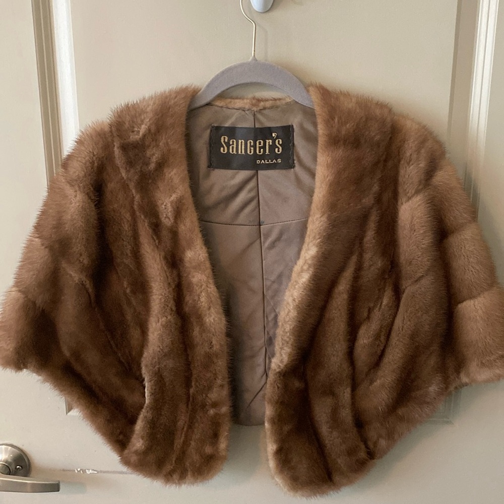 Vintage mink fur stole